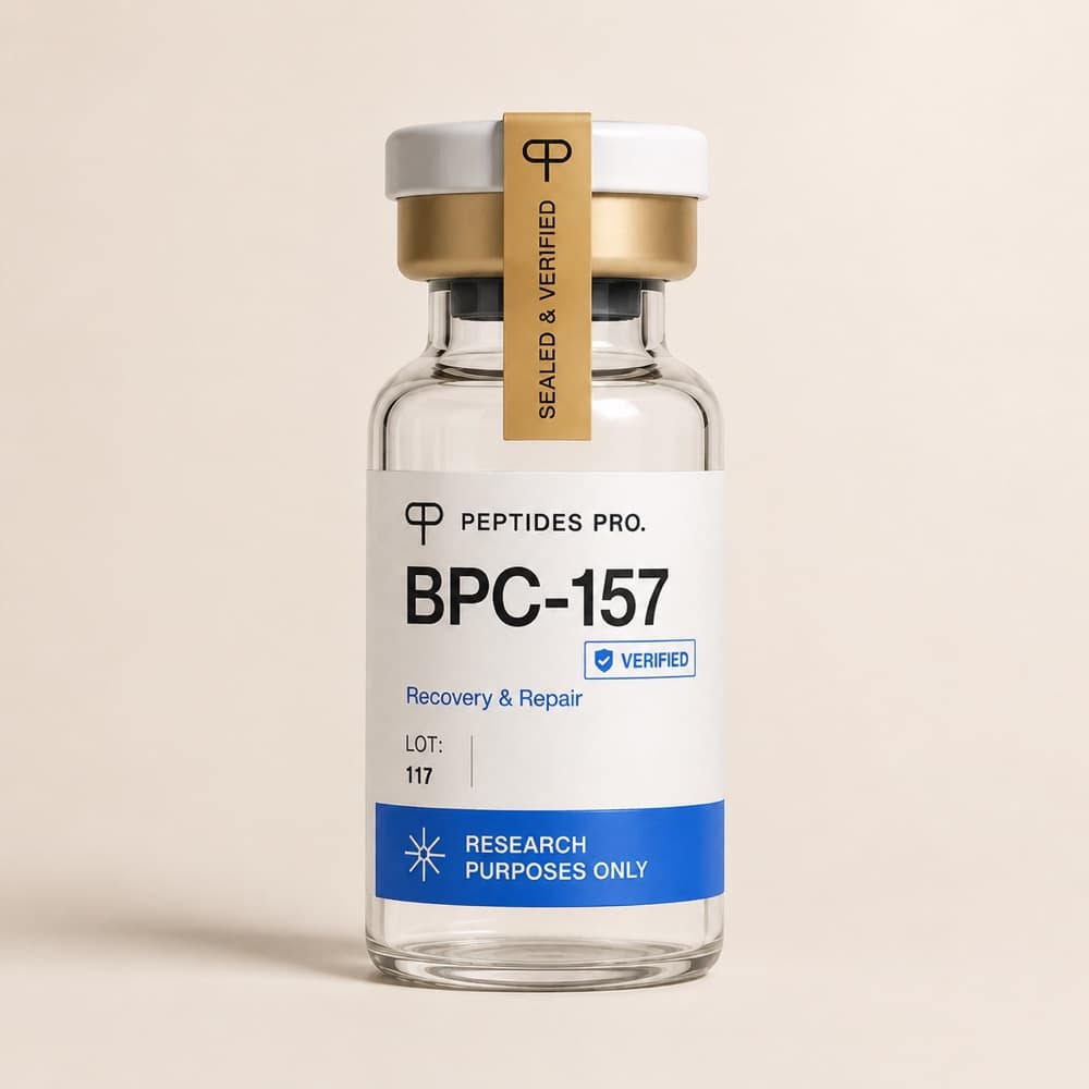 Peptides Pro BPC-157 research peptide vial