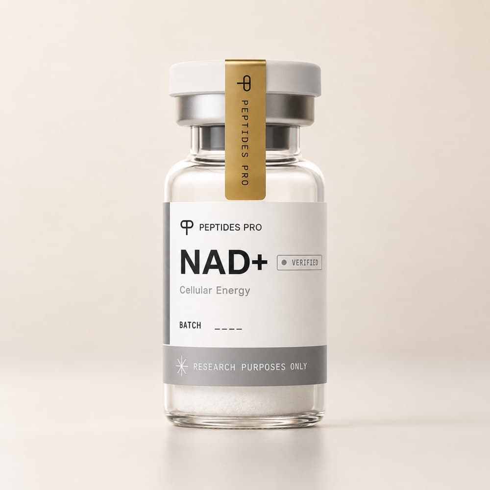 Peptides Pro NAD+ research compound vial